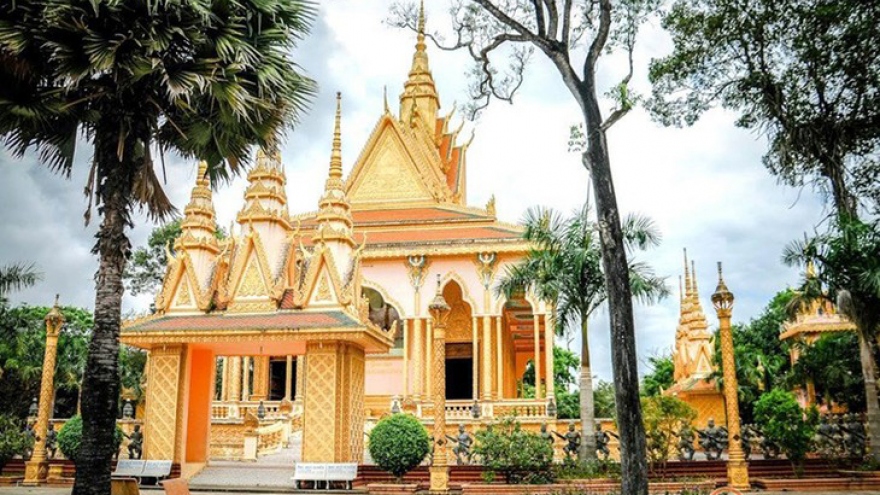A majestic pagoda in Tra Vinh province